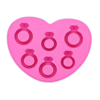 

Diamond ring ice tray mold ice mold silicone ice molder DIY ring ice tray mold Creative silicone mold