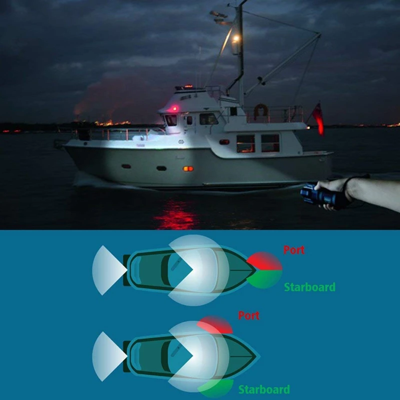 Светодиодные лодки навигационные огни, лодка носовой фонарь, морской лодка навигационная лампа. Идеально подходит для ПОНТОНОВ, скитеров, лодок и лыжников