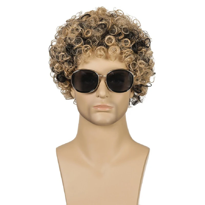 Мужской модный парик из искусственных волос для костюмированной вечеринки, аксессуары для причесок