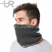 Высокое качество унисекс шеи теплый шарф добавить мех подкладка держать теплый воротник модный шарф
