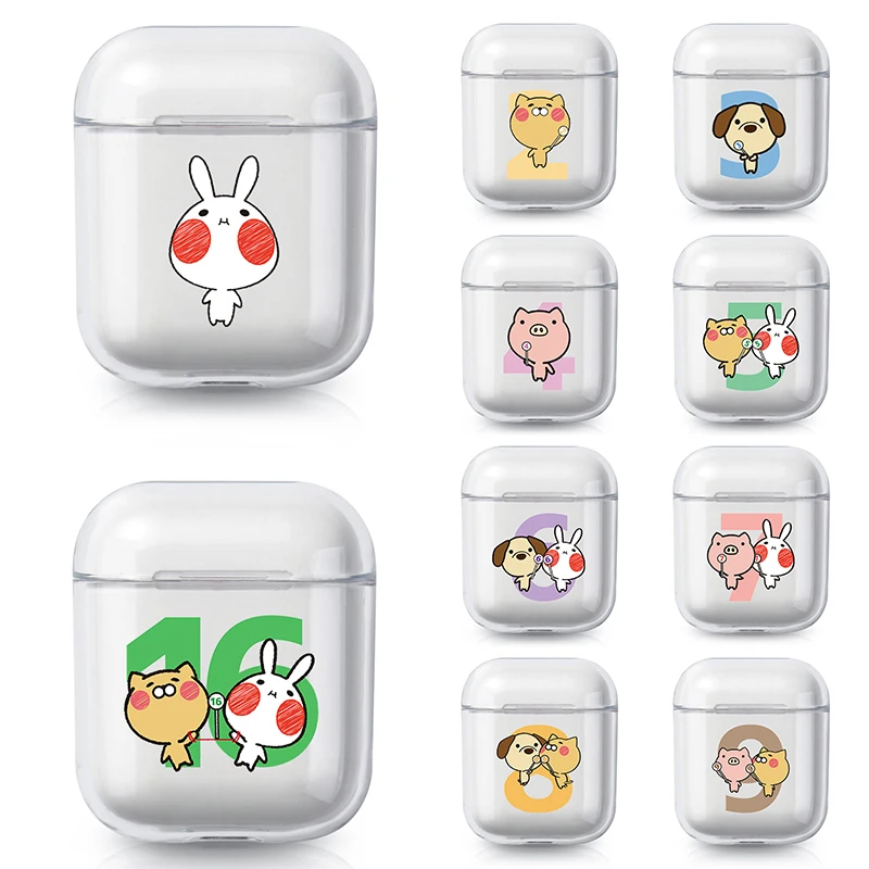 Custodia Per Auricolari Rubbit Carina Per Airpods 2 1 Custodie Per Air Pod Pro Coque Trasparente Morbido Trasparente Per Airpods Pro Protettivo