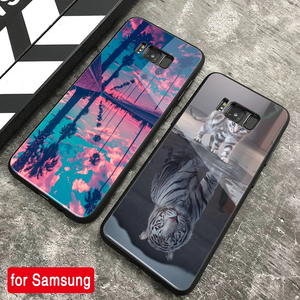 

FinderCase for Samsung Galaxy note 10 Case Rainbow Sunset Glass Cover for Samsung Galaxy Note 8 9 10 plus S8 S9 S10 Plus lite