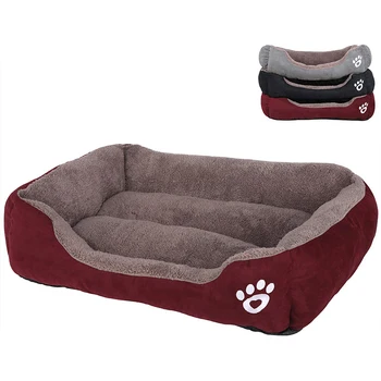 

Pet Sofa Beds Dogs Soft Warm House Cat Bed Premium Bedding for Puppy Litter Cat Sleeping Cushion Soft Fleece Warm Cat Bed House