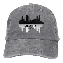 TSDFCAtlanta Джорджия джинсовая бейсболка s Hat Регулируемая хлопковая спортивная крышка ремня для мужчин и женщин