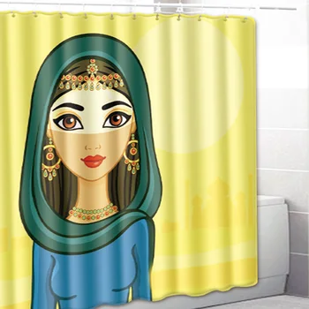 

Modern Fashion Lady Shower curtains With Hooks Home Decor Bath Curtain Waterproof 3D Shower Curtain Bathroom Curtain 180x18ocm
