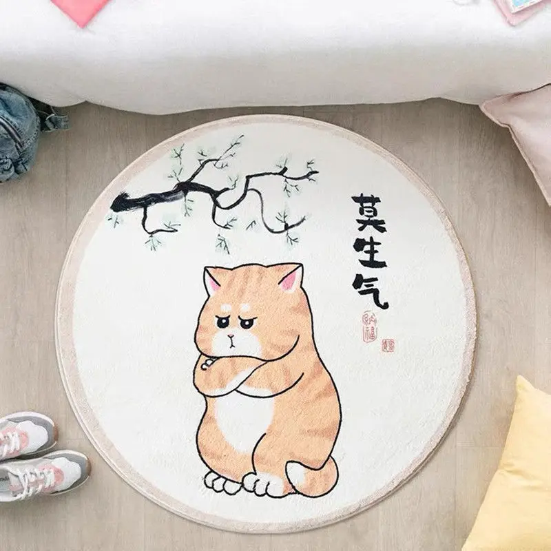 

Новый скандинавский мультяшный коврик для детей, Детский игровой коврик, круглый ковер, игровой коврик с Львом, реквизит для фотосъемки новорожденных, ковер 100 см для гостиной