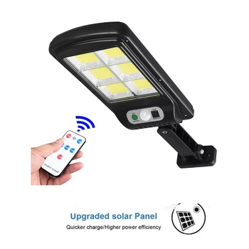 

solar light lamp floodlight reflector PIR Motion Sensor Power night LED Garden Outdoor Security Wall Waterproof remote controlle