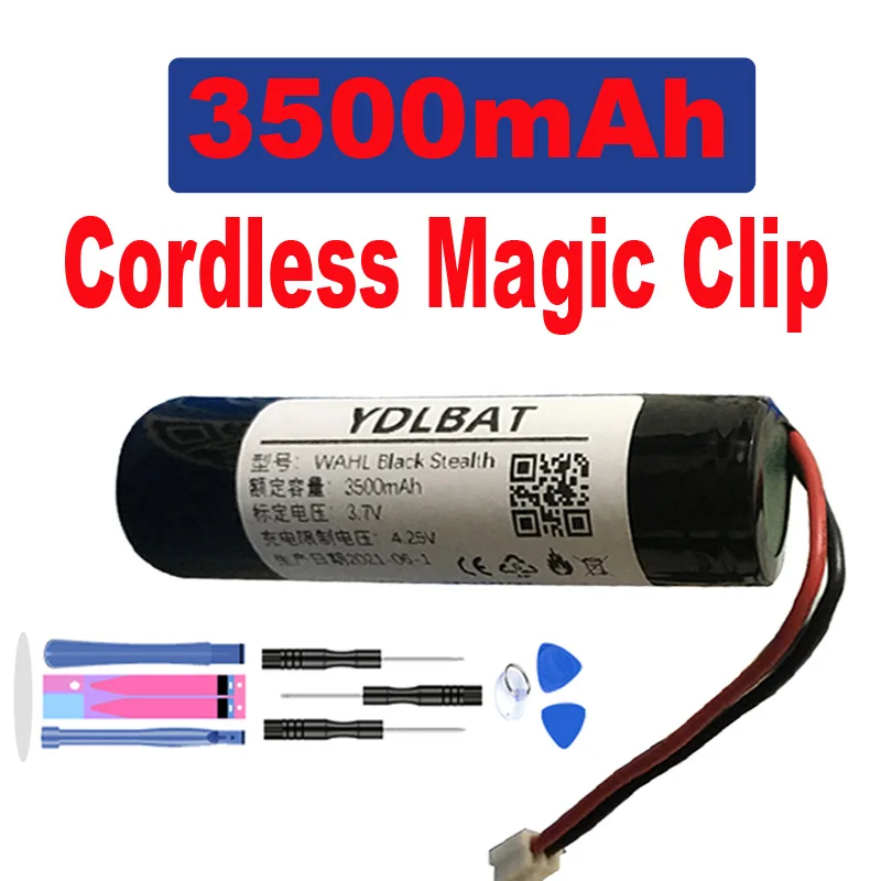 YDLBAT 3500mAh Battery for WAHL Black Stealth Chrome Cordless Magic Clip Senior Sterling 4 Super Taper | Электроника