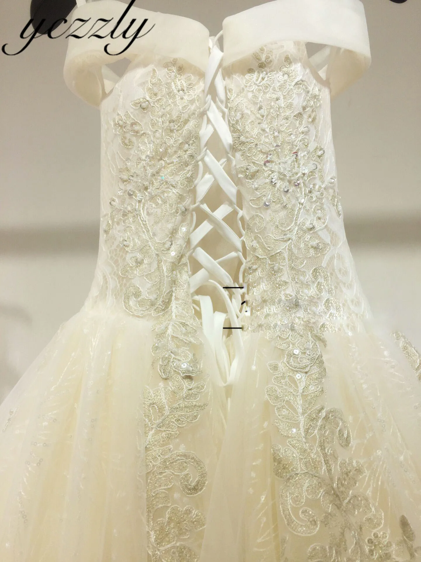 Robe De Mariage Великолепные Аппликации кружевные со стразами Свадебные платья для невесты Большие размеры длинное платье для невесты W81