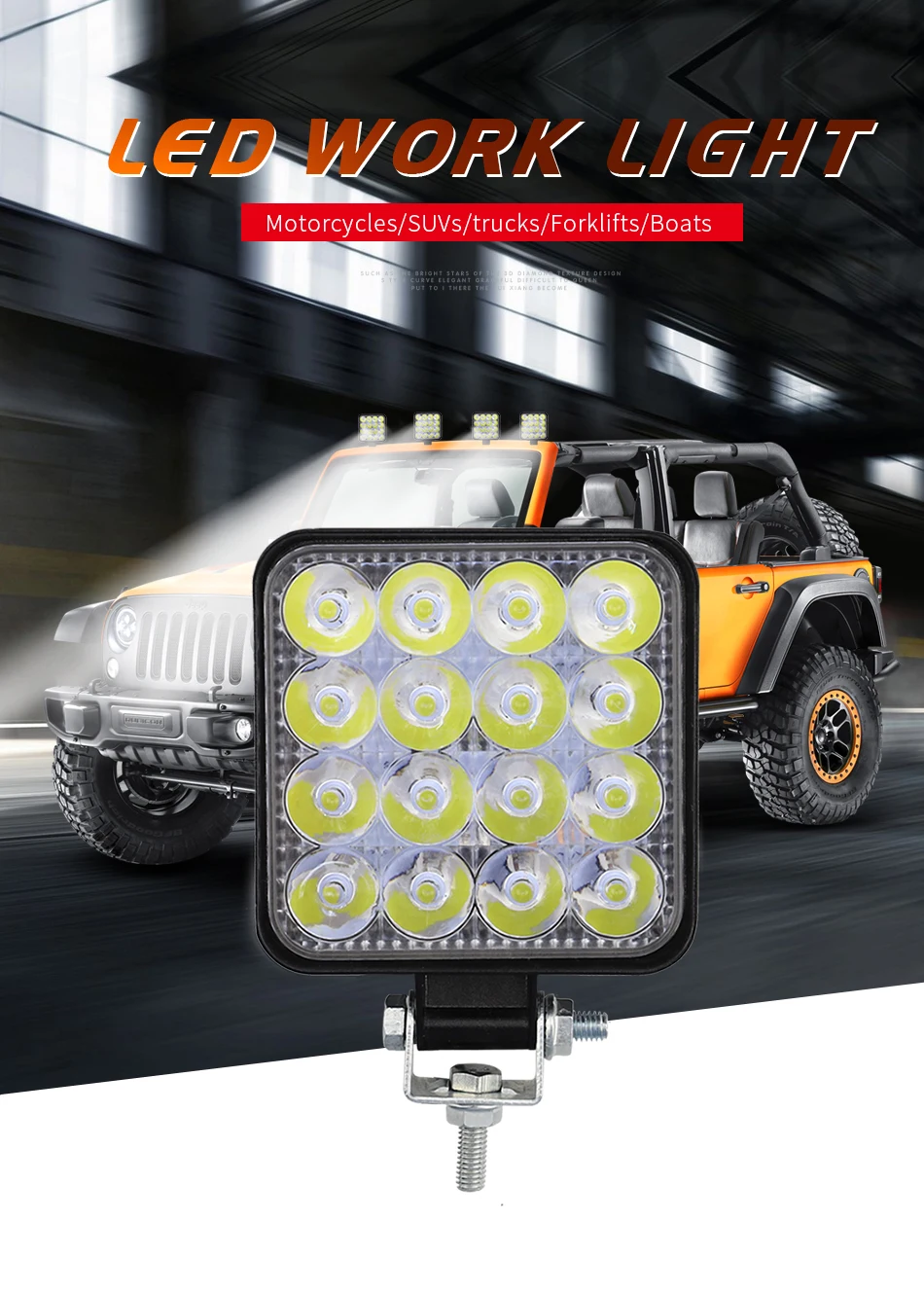 car led work light 48W