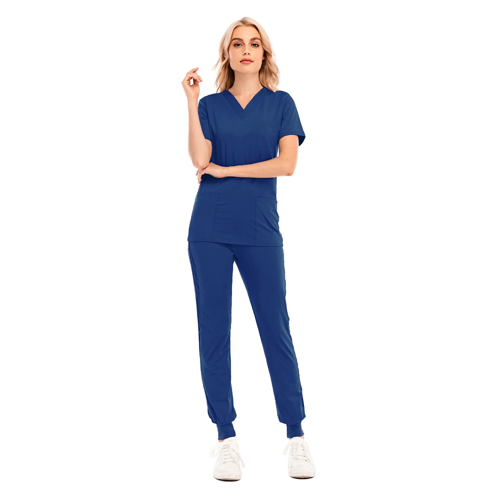 Multicolor Unisex Short Sleeved Pharmacy Nurse Uniform Hospital Doctor Workwear Oral Dental Surgery Uniforms Medical Scrubs Sets medical uniform