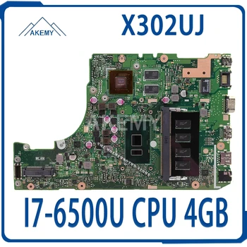 

X302UJ motherboard With I7-6500U CPU 4GB RAM GT920M/2GB For Asus X302U X302UA X302UJ Laptop Mainboard Rev 2.0 DDR4 4G X302UA-UJ
