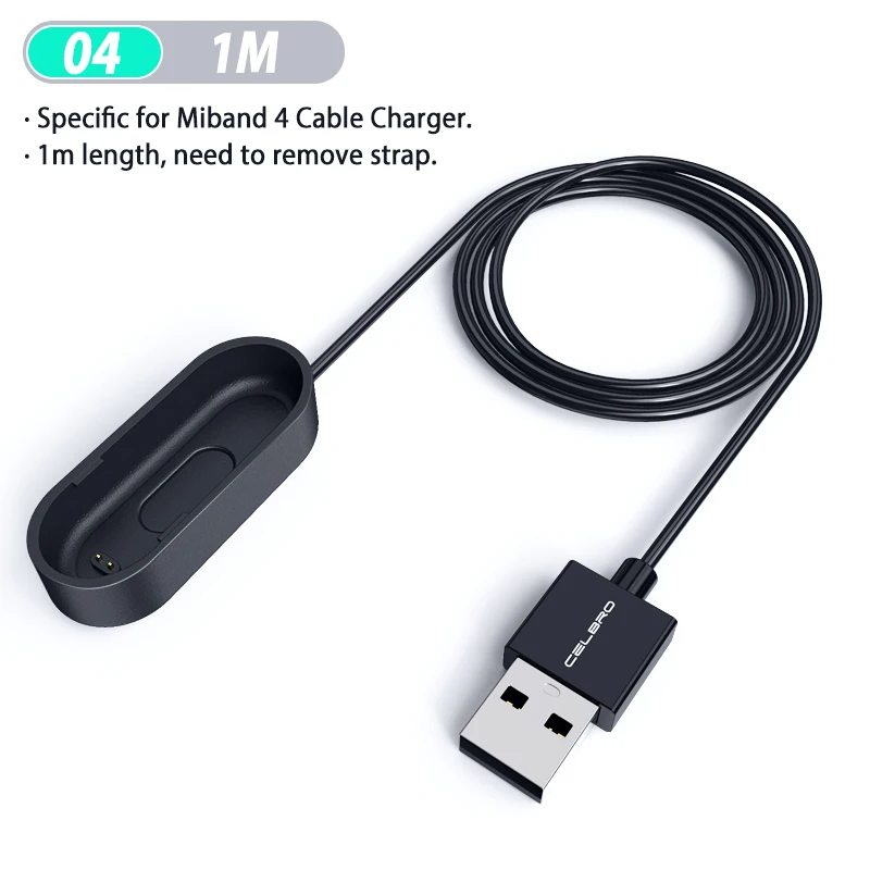 04 Original 1M Без разборки USB зарядное устройство для Xiaomi Mi Band 4 Band 4 ремешок для зарядки док-станция удлинитель зарядное устройство Портативный ремешок 4 usb адаптер для зарядки - Цвет: 04 Original 1M
