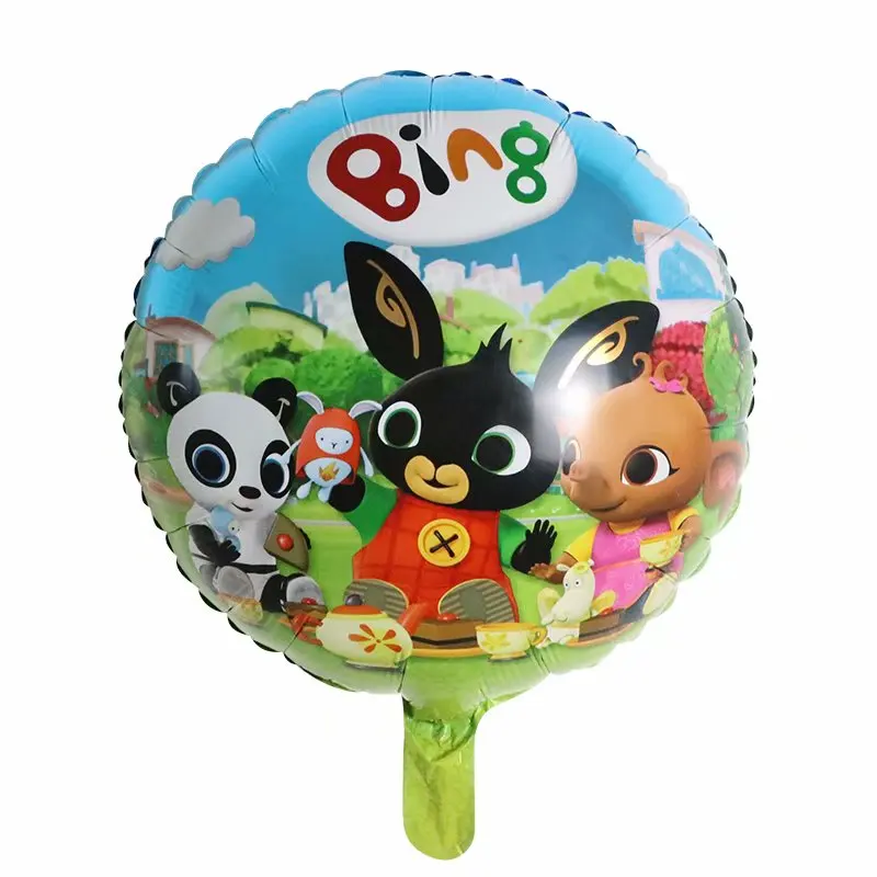 50 шт. 18 дюймов Bing Bunny фольгированные шары мультфильм ферма кролик шары детский душ с днем рождения украшения принадлежности детские игрушки