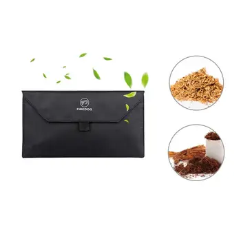 

1pcs Portable Black Smoking Smell Proof Bag Carbon Lined Tobacco Pouch For Weed Herb Odor Proof Container Case Storage