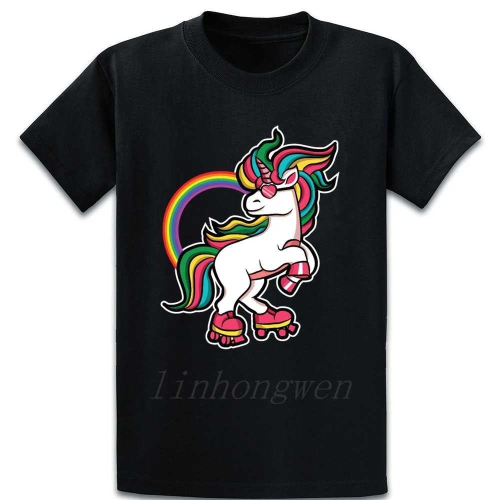Funny Rollerblades Unicorn Roller Girl Skates Gift T Shirt Loose Fashion Cotton Spring Autumn Family Letters Create S-4XL |