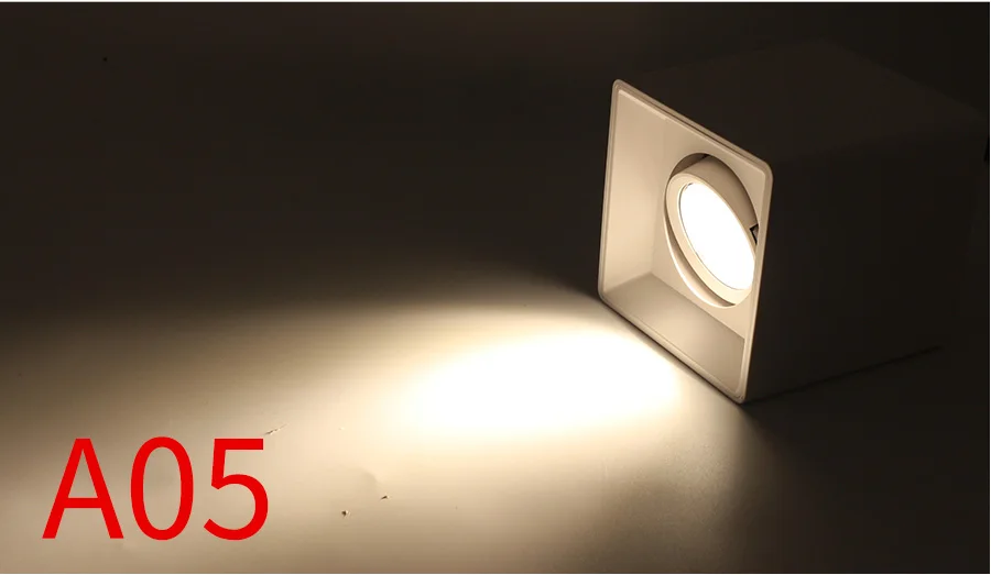 LEDIARY MR16 GU10 Surface Mounted Ceiling Cover Frame Frosted Plastic Recessed Downlight Wholesale Price Lighting Fixtures