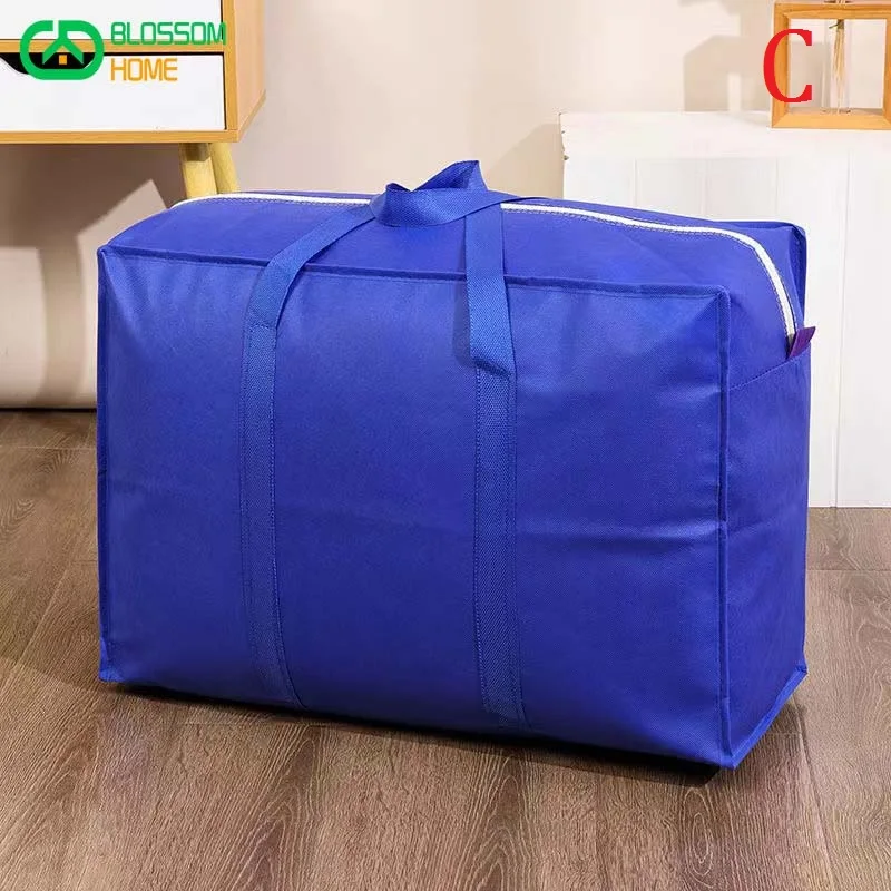 1pcs Big Storage Bag for Large-capacity Quilt Clothes Portable Moving Woven Bags  Canvas Sacks Travel Luggage Bags 