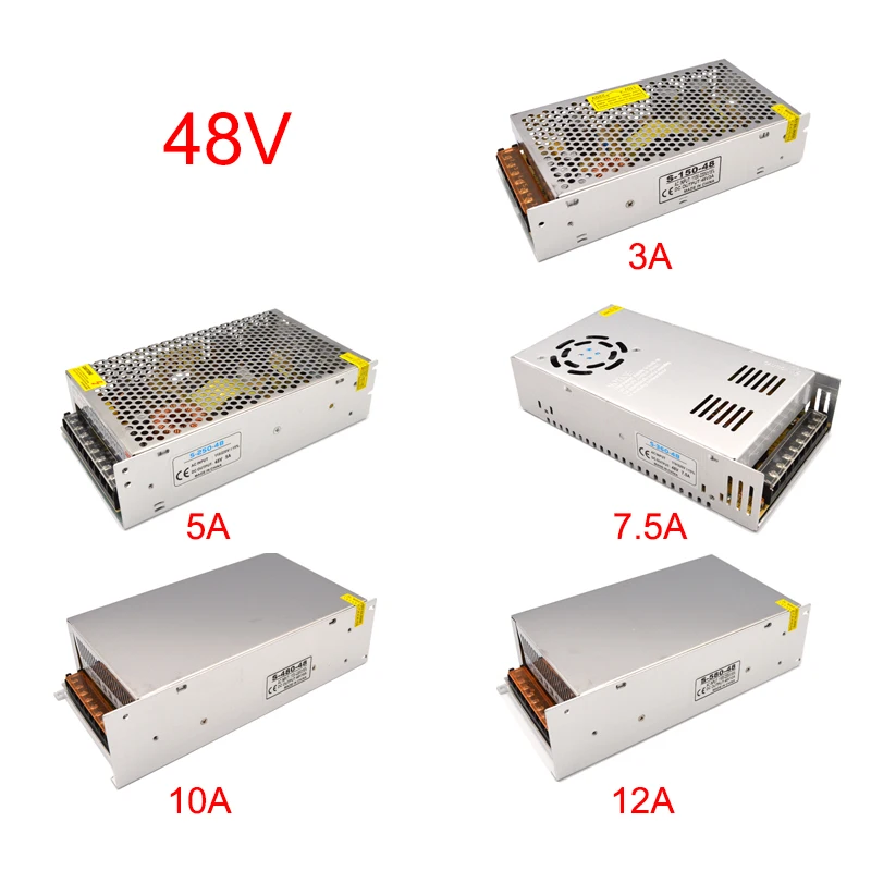 AC 12V 18V 48V Power Supply Transformer 1A 2A 3A 5A 10A 15A 20A 30A Power Supply Adapter 12 Volt 18 Volt 48 Volt For LED Strips (3)