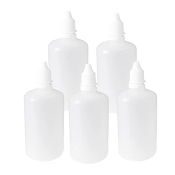 

5 x squeezable Empty Eye Liquid Dropper liquid bottle 100ml