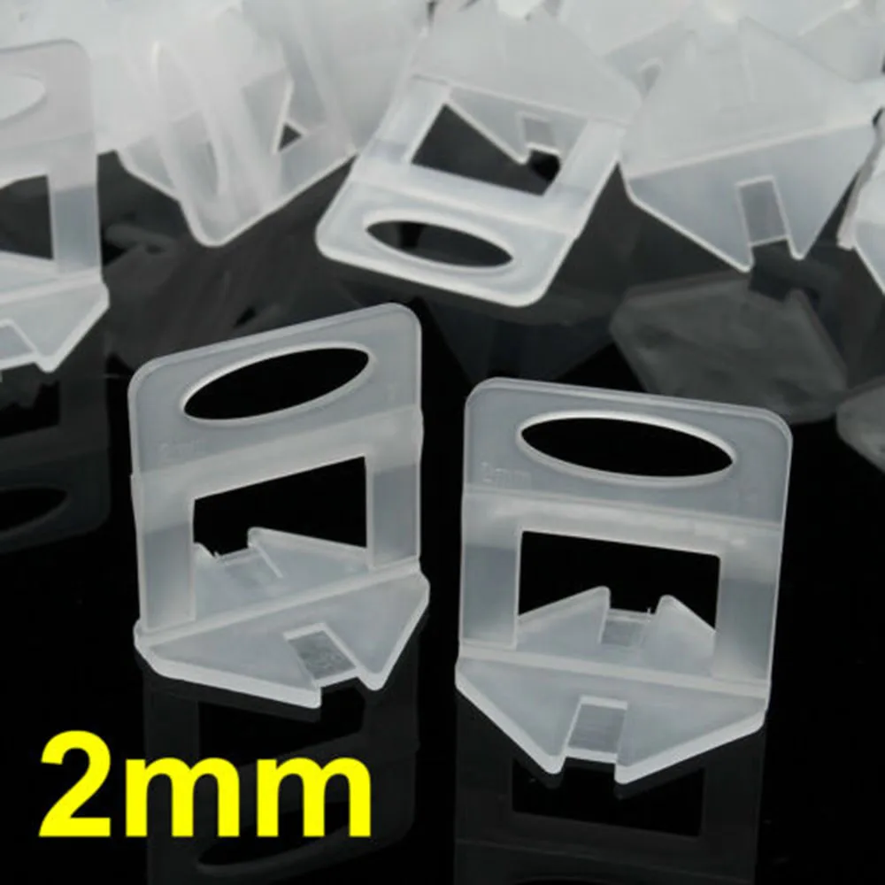 

Floor Tile Levelling Clips Spacers Wedges Tiling Flooring Tool 1000pcs