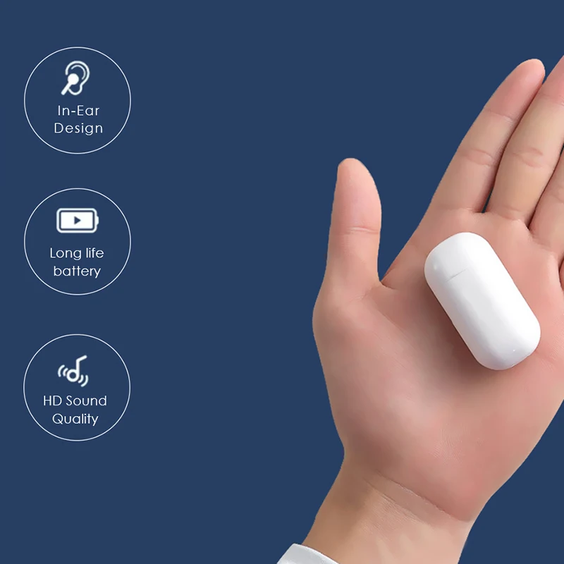 Одно правое ухо беспроводные Bluetooth наушники стерео наушники гарнитура с наушниками зарядная Коробка микрофон для iphone Android смартфон