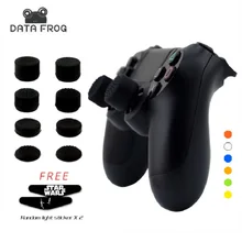 8Pcs Silicone Analog Thumb Stick Joystick Grips For PS3/PS4 Thumb Grip For Sony Playstation 4 PS4 Pro Slim Replacement Parts
