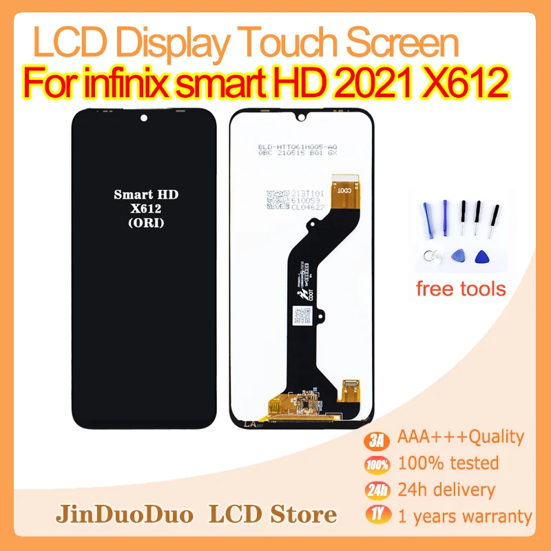 

Original LCD For infinix smart HD 2021 X612B x612 LCD Display Screen Digitizer Replacement For infinix smart HD 2021