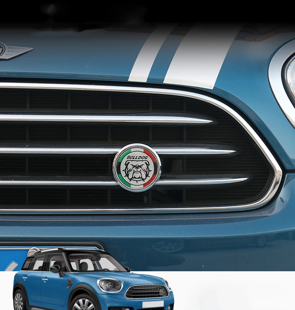 Автомобиль 3D Grillem эмблема значок наклейки внешний декор для Mini Cooper One S JCW R55 R56 R60 R61 F54 F55 F56 F60 аксессуары