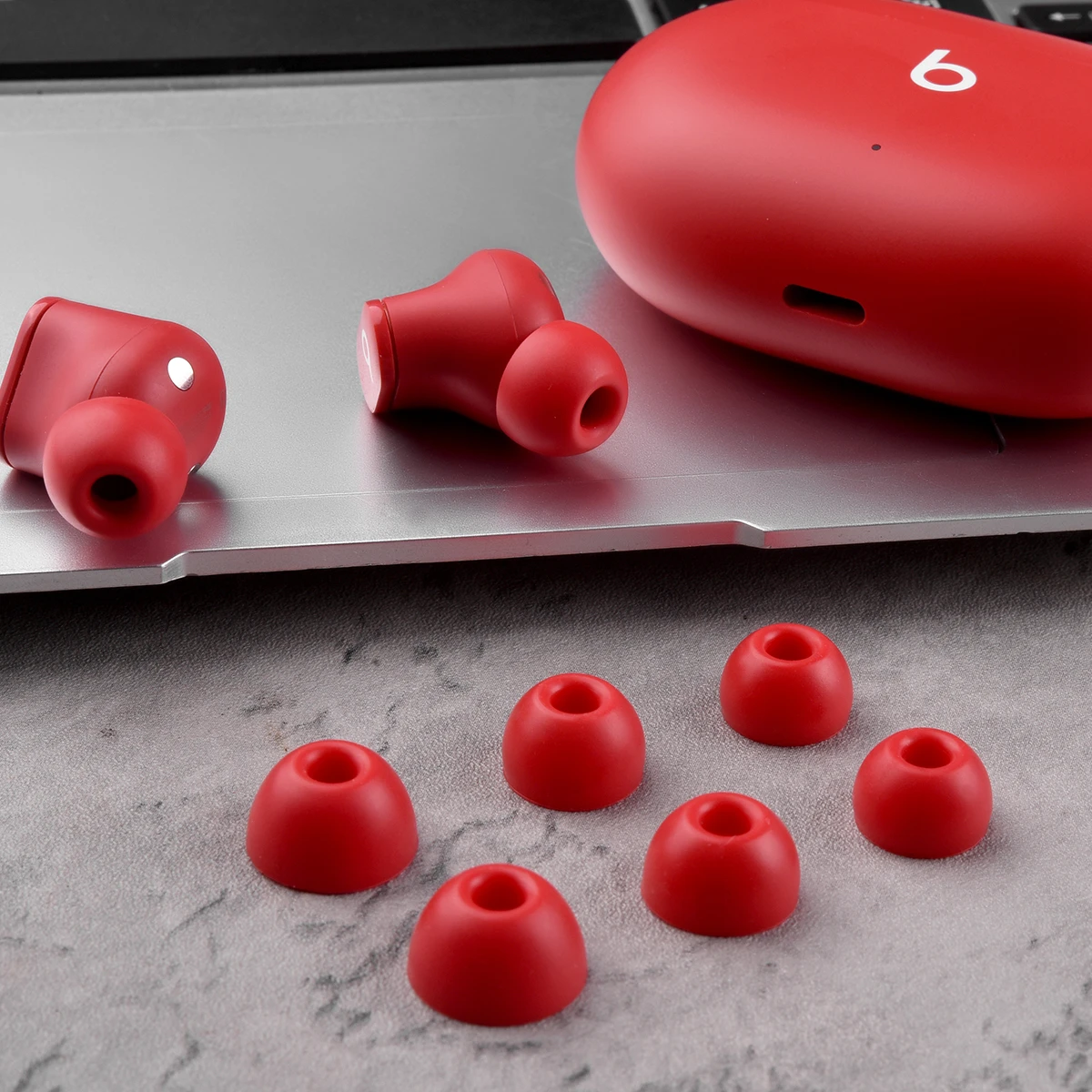 6Pcs Silicone Ear Tips for Beats Fit Pro Eartips Fit Pro Wireless Headphones Tips TWS Earbuds Anti-Slip Earphone Earplugs