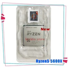 NEW AMD Ryzen 5 5600X R5 5600X 3.7 GHz Six-Core twelve-Thread 65W CPU Processor L3=32M 100-000000065 Socket AM4 no fan