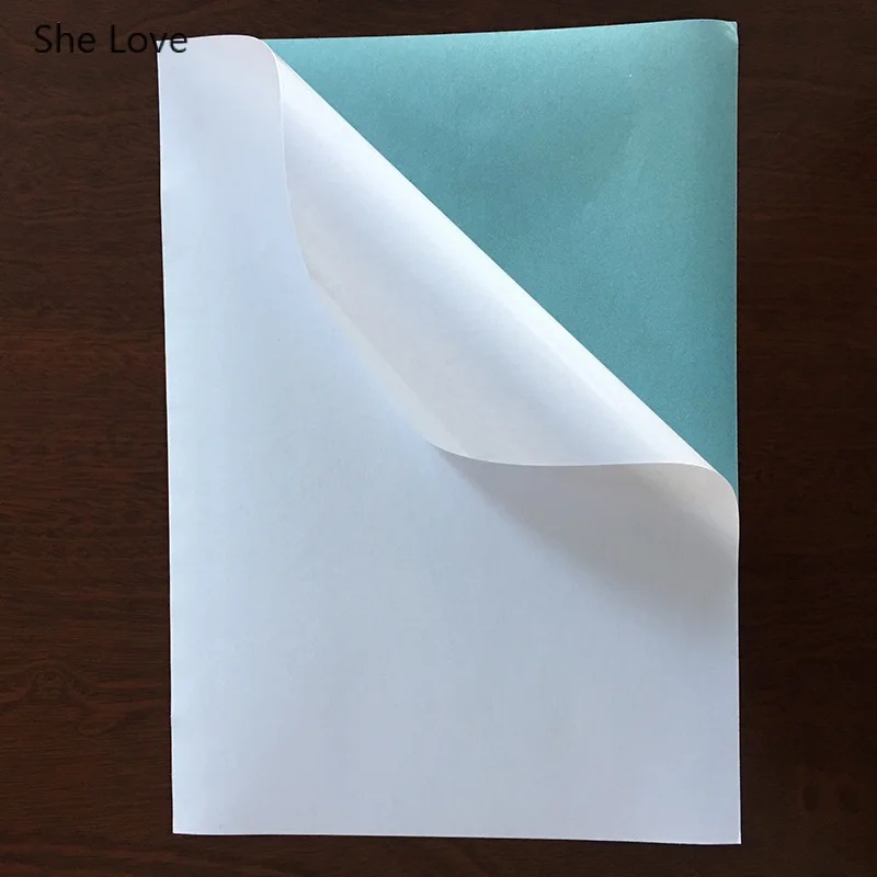 She Love, 10 шт./лот, цвет синего дна, А4, самоклеящаяся бумага для печати, для футболок, утюжок, для переноса чернил, сделай сам бумага для рукоделия