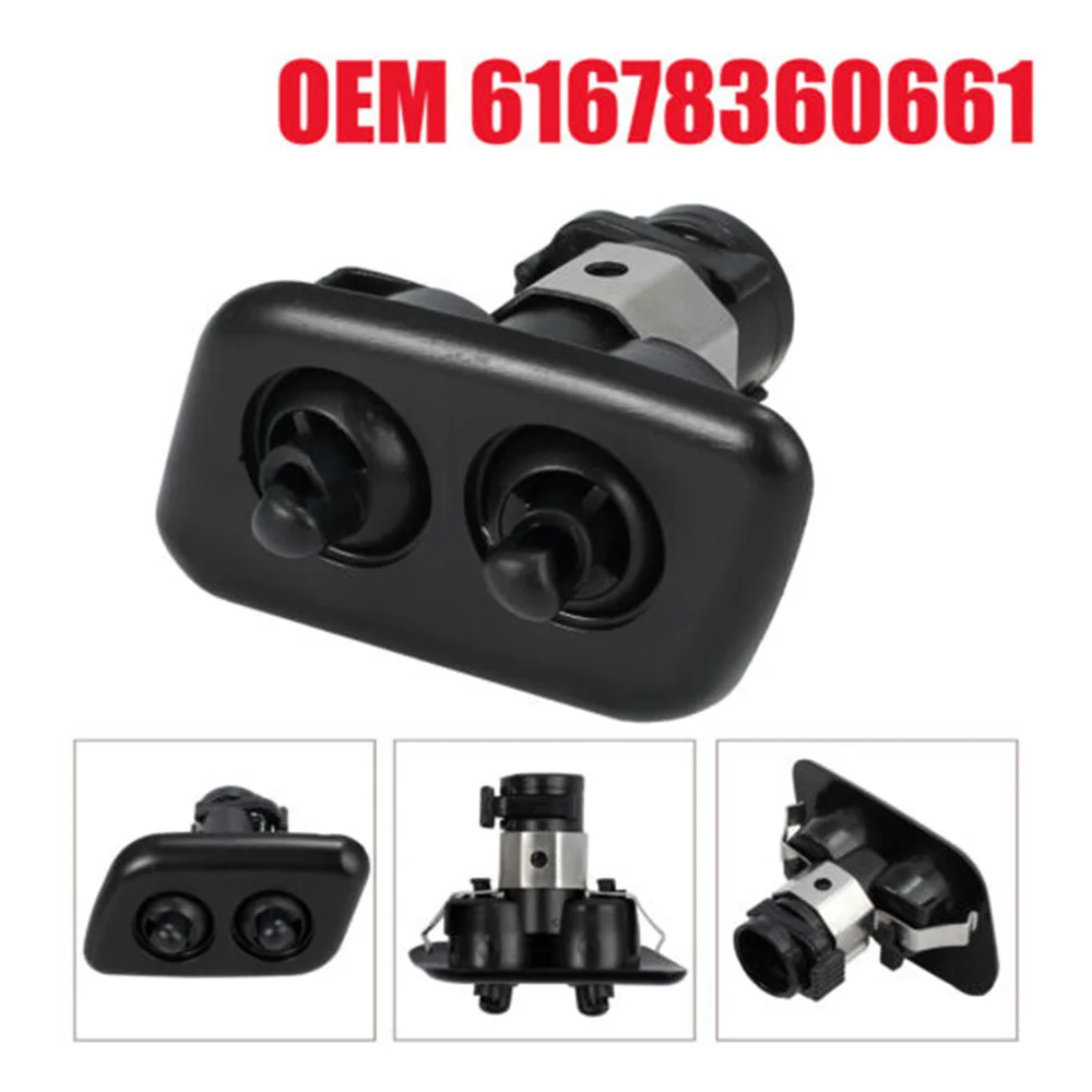 Насадка для автомобильной фары черная пластиковая омывающая щетка BMW E39 525i 528i 530i