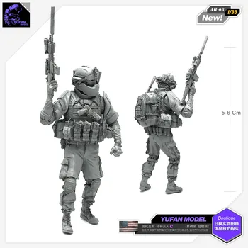 

Yufan Model 1/35 Figure Model Kits Modern American Special Forces C Resin Soldier Model Unmounted Ah-03