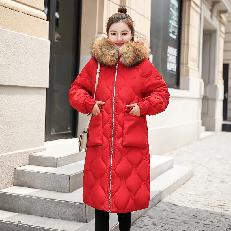 

2018 Europe And America Fashion New Style Short down Cotton Coat Large Color mao ling kuan Waist Elastic xi dai kuan Cotton Coat