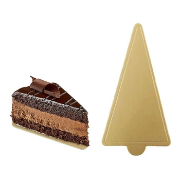

Mini Cardboard Cake Bases 100pcs Golden Mousse Cake Boards Cake Paper Plates Dessert Board Base for Wedding Birthday XH8