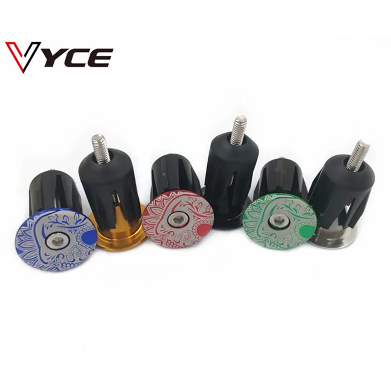 

VYCE-Aluminum Alloy Road Bike Handlebar Plug, Bar Plugs, Stopper, Mountain Bicycle Equipment, 2 Pcs