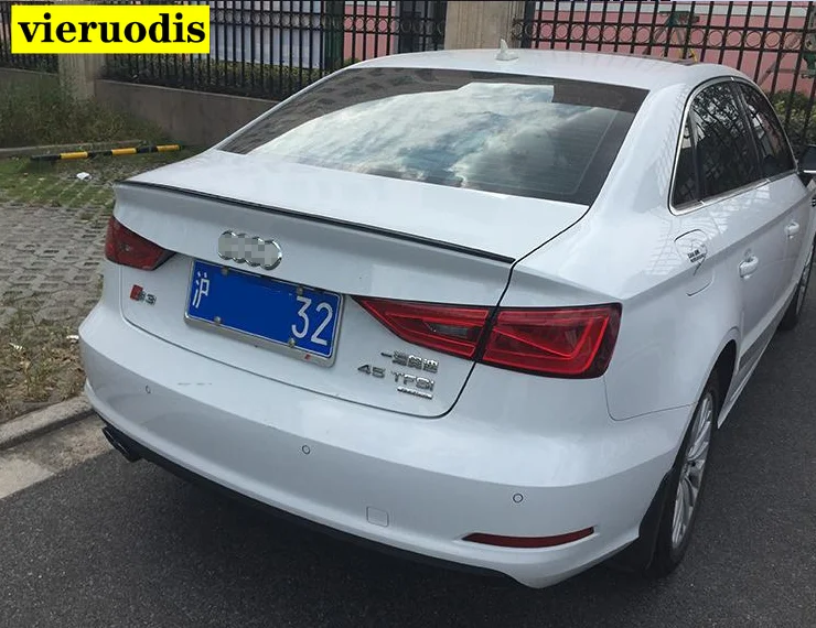 Задний спойлер для Audi A3 задний из АБС пластика 2013 2014 2015 2016 2017 2018 2019|Спойлеры и