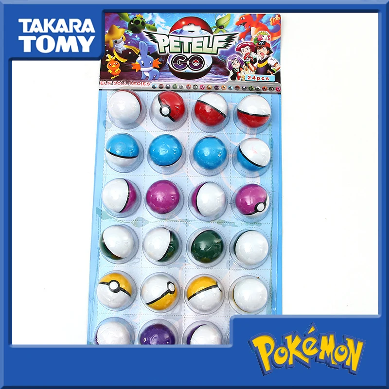 TOMY Покемон Монстры 5 см Пикачу тыкать шар глухая коробка игрушки Фигурки детей