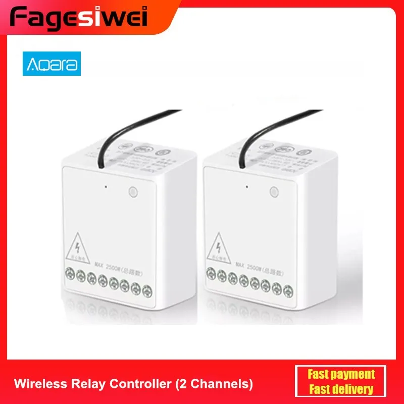 Блок управления Aqara Zigbee двухканальный беспроводной модуль умсветильник льником