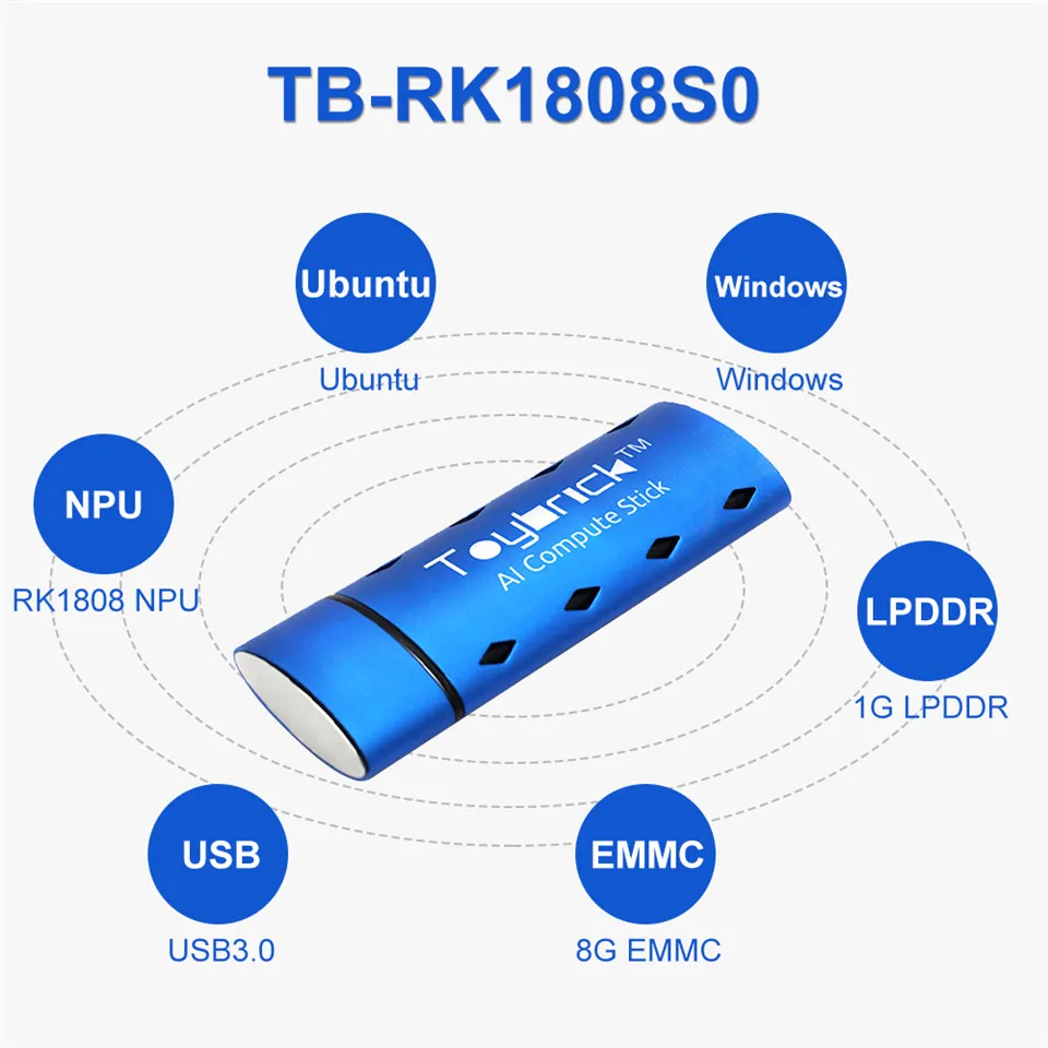 TB-RK1808S0 AI Compute Stick несколько режимов разработки поддерживают вторичное развитие, начните разработку на Windows, Linux