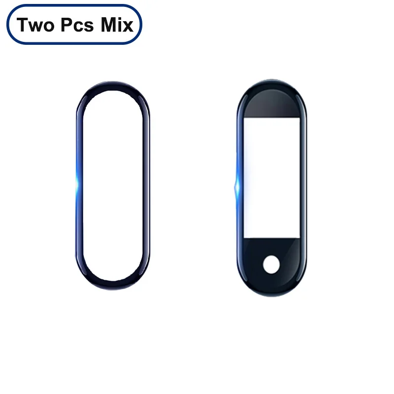 2 Pcs Mix Film Пленка mi Band 4 для Xiao mi протектор из мягкого стекла для mi band 4 ремешок для mi band защитный чехол для экрана защитные Смарт-Аксессуары - Цвет: 2 Pcs Mix Film