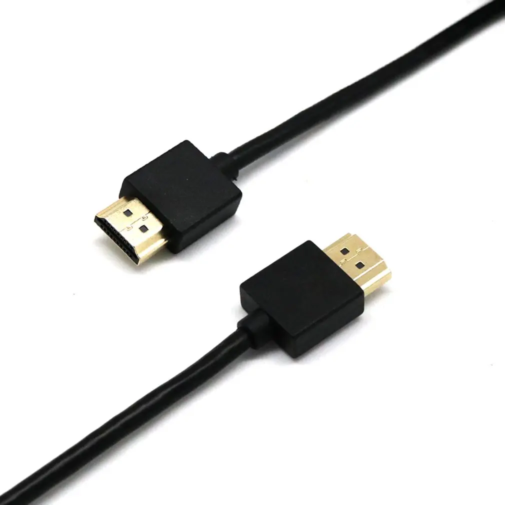 Черный Ультратонкий HDMI кабель для Bluray DVD PS3 HD TV XBOX LCD PC 1080P|Кабели VGA| |