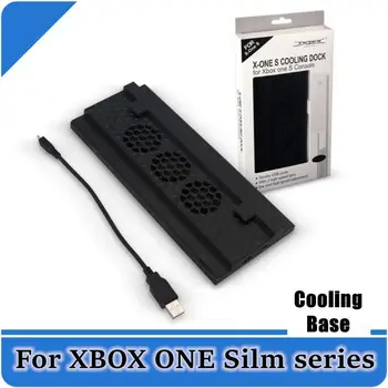 

Cooling base For XBOX ONE S Gamepad charging Game console cooling fan bracket Wind speed adjustable Two USB ports Data transfer