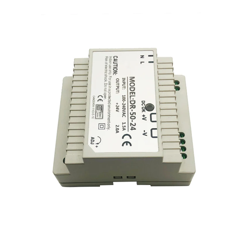 

DR-50 Conventional Din Rail Power Supply 50W 12V 4.2A,Switching Power Supply AC 110V/220V Transformer To DC 12V,AC DC Converter