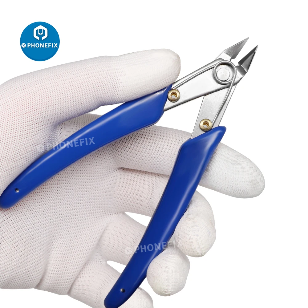 

5" Precision Diagonal Pliers Cutting Pliers for Wire Cable Cutter High Hardness HDR 56-58 Electronics Repair Hand Tools