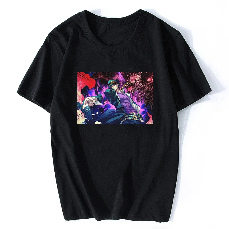 

ZSIIBO T-shirt cool jojo bizarre adventure graphic men's japanese anime style t-shirt plus size cotton soft top t-shirt men 2