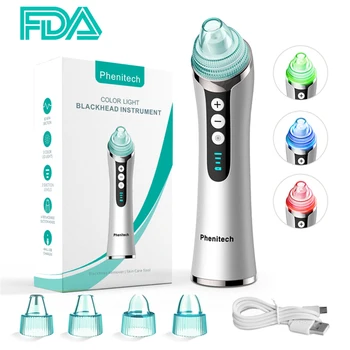 

Led Light Blackhead Remover Face Cleaner Pore Vacuum Acne Pimples Treatment Nose Deep Cleaning Blackheads Cleaner