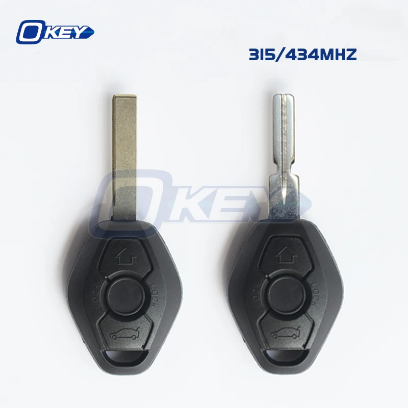 

Okey EWS Sytem Car Remote Key for BMW E38 E39 E46 X3 X5 Z3 Z4 1/3/5/7 Series 315/433MHz ID44 Chip Keyless Entry Transmitter