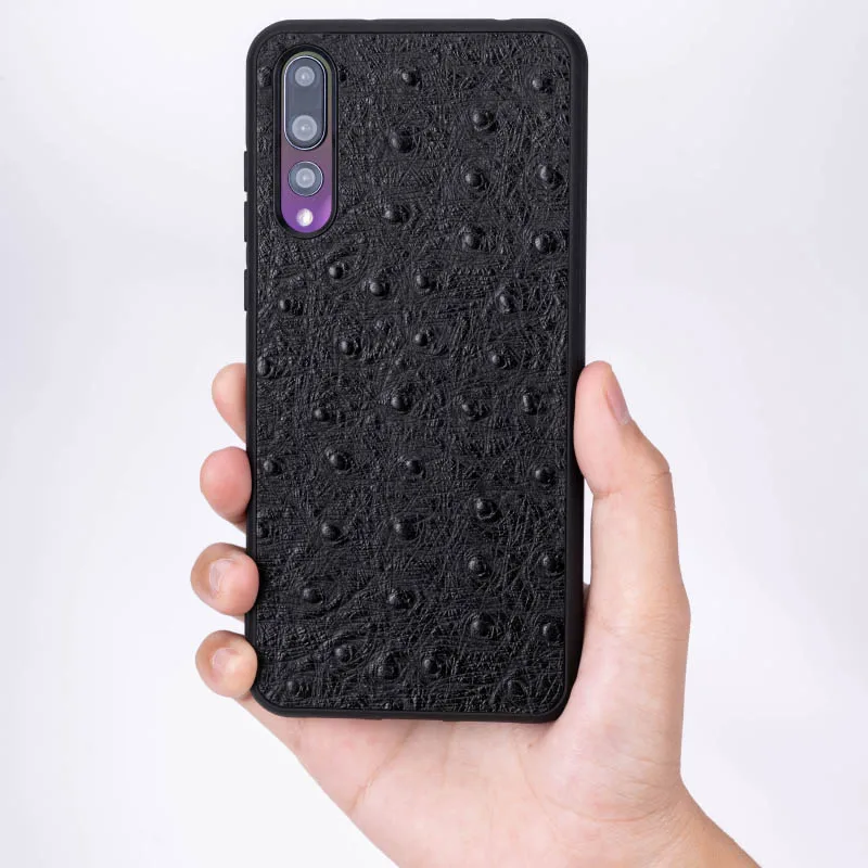 Страусиная кожа чехол для телефона для huawei P10 P20 mate 20 10 9 Pro Lite Чехол Мягкий ТПУ Край чехол для Honor 8X Max 9 10 Nova 3 3i lite